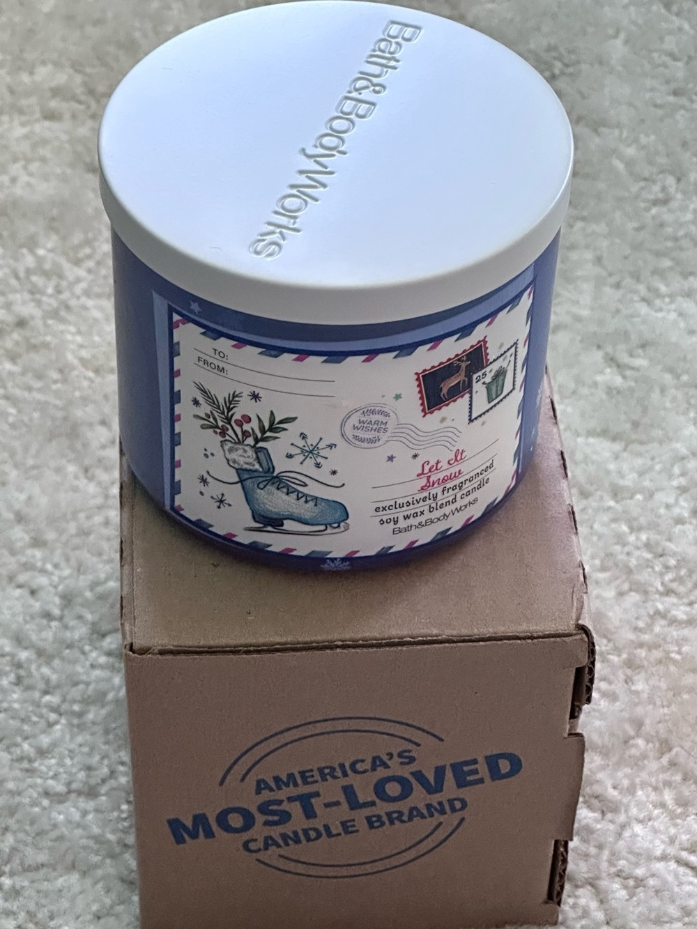 Bath & Body Works - Let It Snow 3 Wick Candle